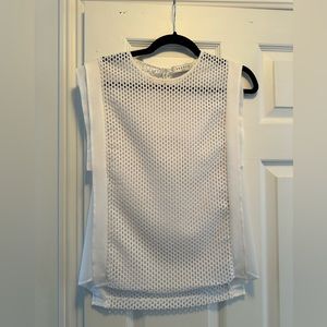 Sandro mesh white top. Size small. Perfect condition